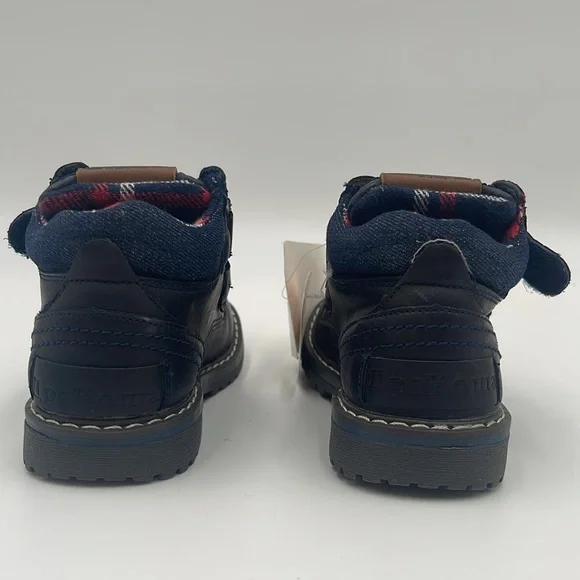 NWT Apakowa toddler water resistant ankle boots navy blue size 25 - Picture 4 of 10